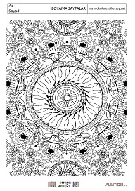 Mandala boyama sayfaları